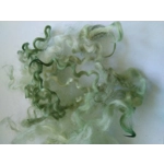 pastel green mix curly wool and locks, 10g