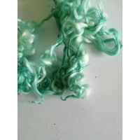 Ocean spray curly whitewater wool (blue/green/natural) 10g