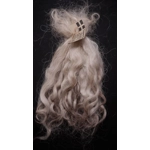 Light Ash Brown wavy wool locks, Grey Faced Dartmoor, rare breed sheep (v)