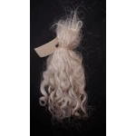 Light Ash Brown wavy wool locks, Grey Faced Dartmoor, rare breed sheep (v)