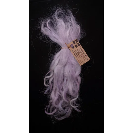 Lilac Dream wavy wool locks, Grey Faced Dartmoor, rare breed sheep (v)