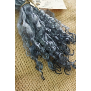 Hand dyed teeswater wool , hand dyed curly wool locks, grey felting wool, silver felting wool for felters, felting, doll makers, doll hair, and  other fibre arts