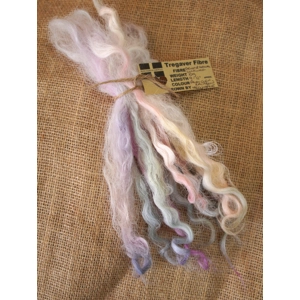 Fairy Glen Rainbows Devon and Cornwall longwool locks 10g