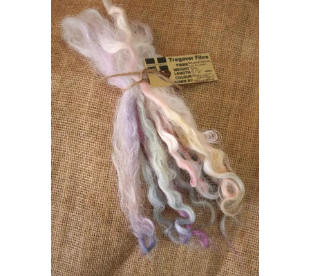 Fairy Glen Rainbows Devon and Cornwall longwool locks 10g