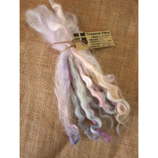 Fairy Glen Rainbows Devon and Cornwall longwool locks 10g