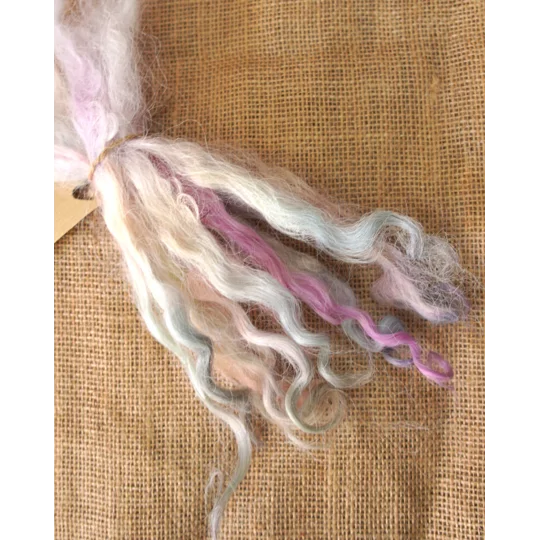 Fairy Glen Rainbows Devon and Cornwall longwool locks 10g