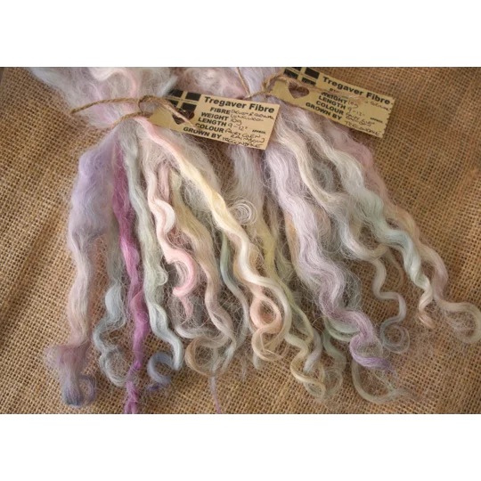 Fairy Glen Rainbows Devon and Cornwall longwool locks 10g