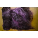 Black Brown and Purple Carded Art Batt 30g Black Brown and Purple Carded Art Batt 30g