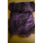 Black Brown and Purple Carded Art Batt 30g Black Brown and Purple Carded Art Batt 30g