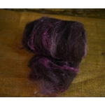 Black Brown and Purple Carded Art Batt 30g Black Brown and Purple Carded Art Batt 30g