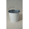 Small White metal bucket Small White metal bucket