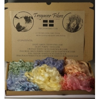 6 Easter colour curly box for felting, fibre arts and doll hair 5g each colour