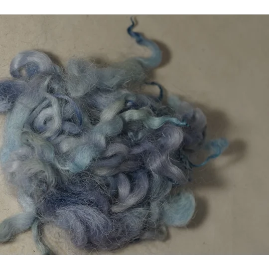 6 Easter colour curly box for felting, fibre arts and doll hair 5g each colour