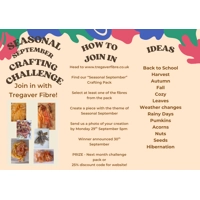 Seasonal September Craft Challenge - bespoke fibre pack - choose your fibres