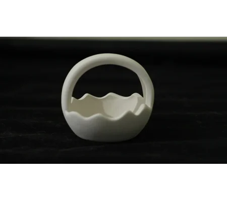 Miniature ceramic Easter Egg Basket