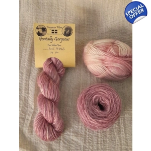 Goatally Gorgeous Pure Mohair Yarn,  Hand Dyed in Rose Petal Tones tones (v)