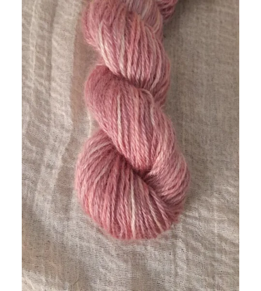Goatally Gorgeous Pure Mohair Yarn, Hand Dyed in Rose Petal Tones tones (v)