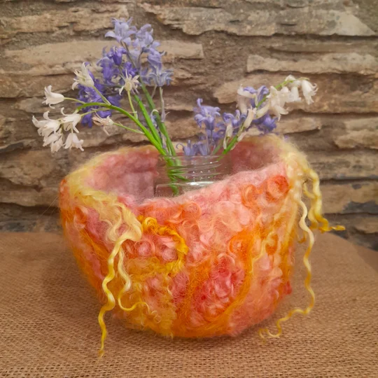 Oddbowls - our new Felted Trinket Bowl Kit. Make your own felted vessel, 4 colour options