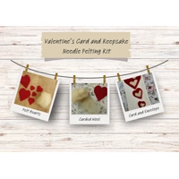 Valentine's Day Heart Card and Keepsake Needle Felting kit