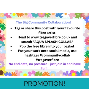 The Big Community Collaboration - AQUA SPLASH - wool cloud