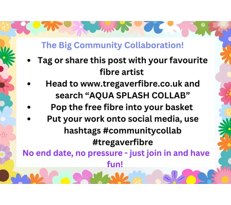 The Big Community Collaboration - AQUA SPLASH - wool cloud