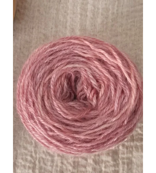 Goatally Gorgeous Pure Mohair Yarn, Hand Dyed in Rose Petal Tones tones (v)