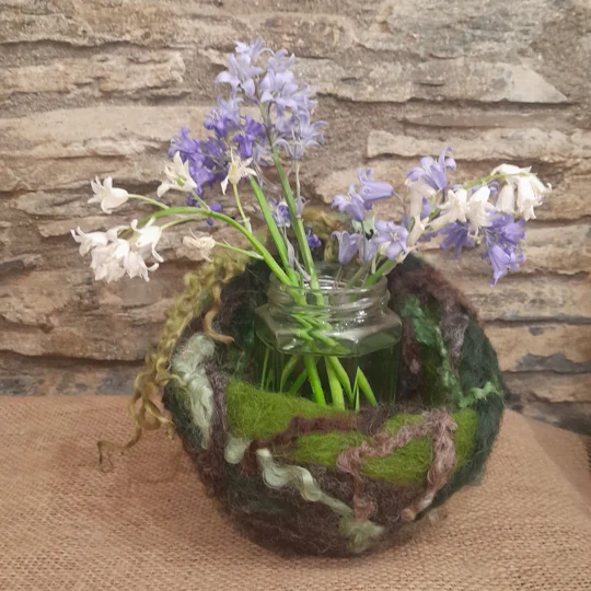 Oddbowls - our new Felted Trinket Bowl Kit. Make your own felted vessel, 4 colour options