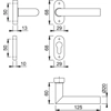 Hoppe E1400Z/30P/30PS Profile Door Handles - Amsterdam Lever Complete With Euro Escutcheons