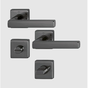 HOPPE Dallas lever complete with bathroom turn Polished black