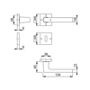 HOPPE Dallas lever complete with lever key escutcheons