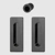 HOPPE Pocket door set M464 Polished Black HOPPE Pocket door set M464 Polished Black