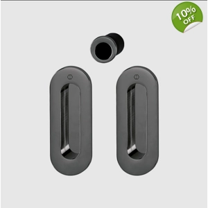 Hoppe Pocket Door Set M472 - Polished Black