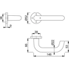 Hoppe 138/42K (AR220/10) Paris Lever On 22mm Rose