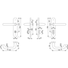 hoppe 138S/2600 (AR200S/35 ) Paris Handle Sets for Interior door