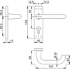 Hoppe 138S/267U (AR200S/13) Sprung Euro Profile Lock Furniture 47.6mm Centres
