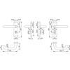 Hoppe 138S/267UR (AR200S/15) Sprung Bathroom Furniture 57mm Centres