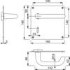 Hoppe 138S/304L (AR200S/17-UN) UnSprung Lock Furniture 57mm Centres