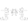 Hoppe 138S/306 (AR200S/25-UN) Unsprung Bathroom Furniture – 57mm Centres