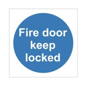 Fire Door Keep Locked Sign