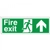 Double Sided Fire Exit Arrow Up Sign Double Sided Fire Exit Arrow Up Sign
