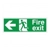 Fire Exit Arrow Left Sign Fire Exit Arrow Left Sign