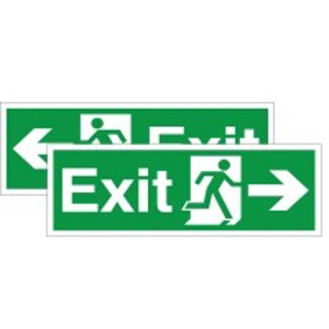 Double Sided Exit Arrow Left/Right Sign