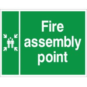 Fire Assembly Point Sign 600 x 400mm