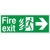 Hospital Compliant Fire Exit Arrow Right Sign