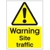 Warning Site Traffic Sign