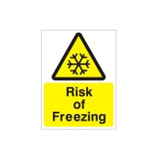 Risk of Freezing Sign