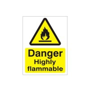 Danger Highly Flammable Sign