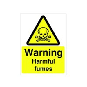 Warning Harmful Fumes Sign