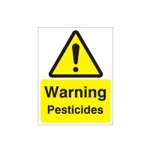Warning Pesticides Sign
