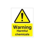 Warning Harmful Chemicals Sign